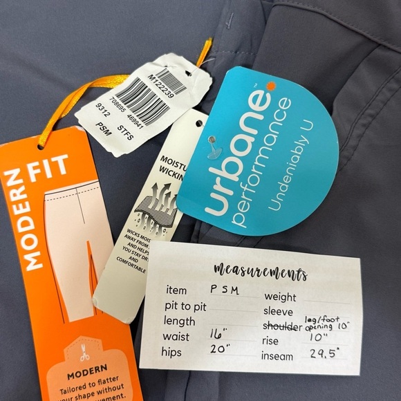 NWT Urbane Performance Endurance Cargo Pants Scrubs Graphite Gray Stretch Sz SP - Picture 9 of 12